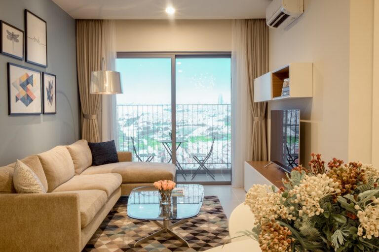 A person sitting in a rented apartment reviewing their retirement plan for permanent renters
